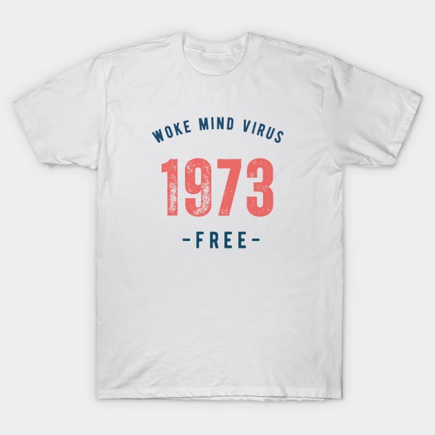 1973 Woke Mind Virus Free T-Shirt by la chataigne qui vole ⭐⭐⭐⭐⭐